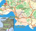 Emplacement du studio dans Marseille