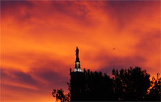Notre dame de la garde photo prise de la cuisine