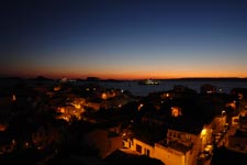 Vue sur Malmousque depuis le balcon le soir